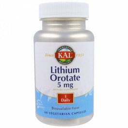 KAL Lithium Orotate 5 мг 60 капс